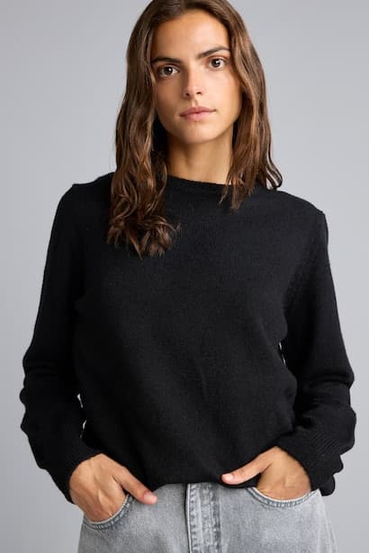 Regular Fit Basic Crew Neck Knit Pullover