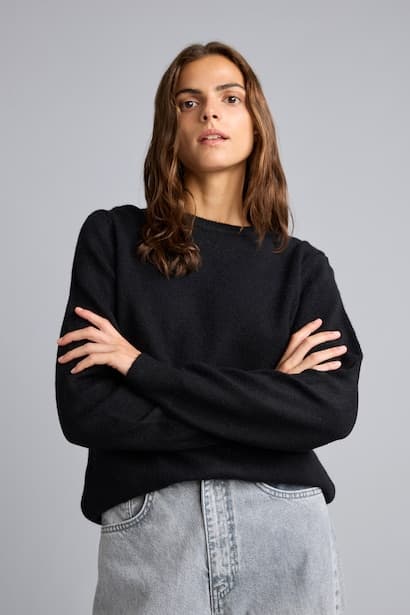 Regular Fit Basic Crew Neck Knit Pullover (٣)