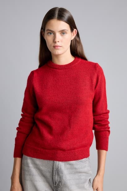 Regular Fit Basic Crew Neck Knit Pullover (٣)