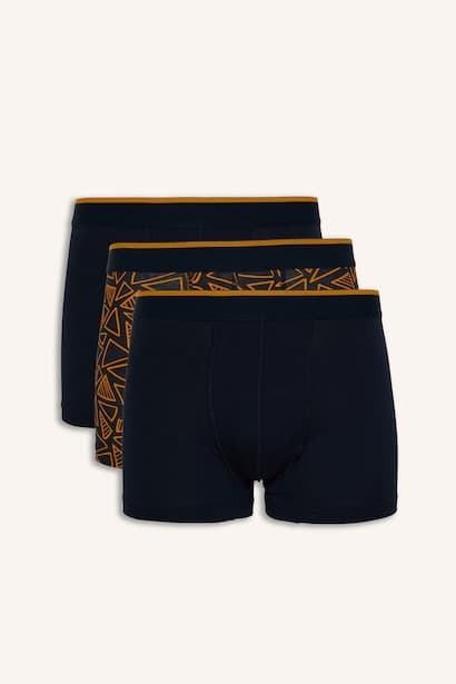 Regular Fit Printed 3-Pack Boxer Briefs