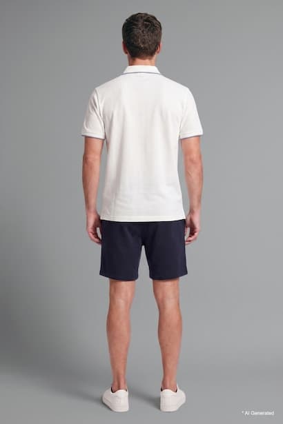 Regular Fit Regular Hem Shorts (٣)