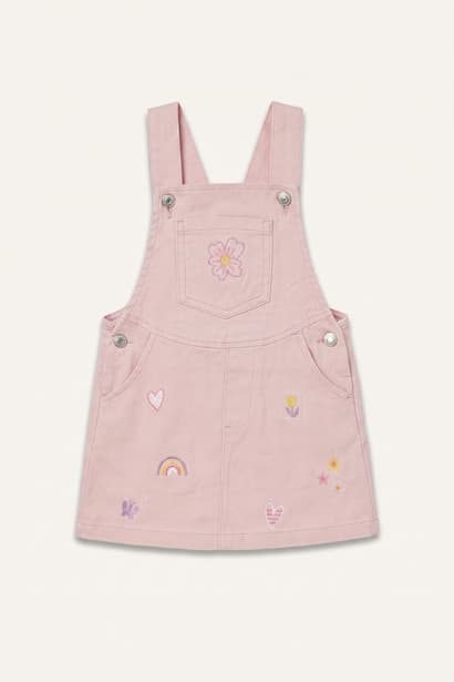 Baby Girl Regular Fit 100% Cotton Long Sleeve Woven Dress (٤)