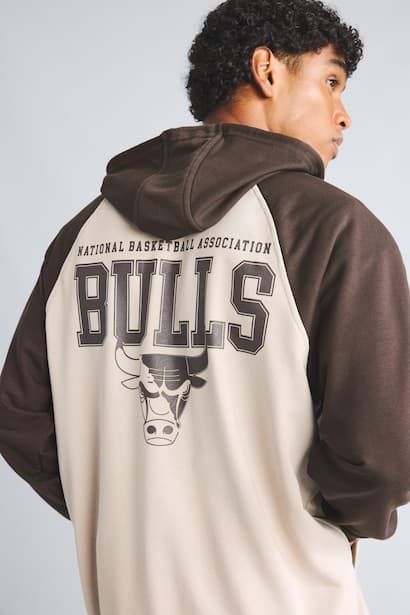 NBA Chicago Bulls Oversized Zip-Up Hoodie