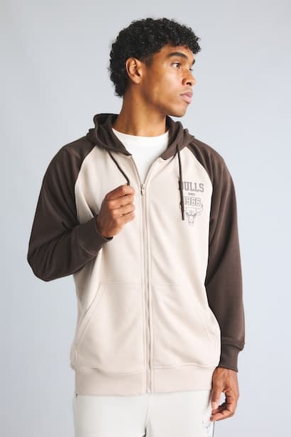 NBA Chicago Bulls Oversized Zip-Up Hoodie (3)