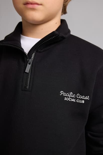 Boy Regular Fit Half-Zip Soft Lining Sweatshirt (4)