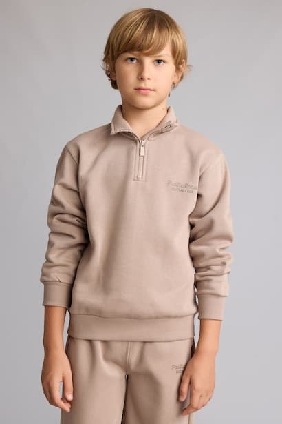 Boy Regular Fit Half-Zip Soft Lining Sweatshirt (3)