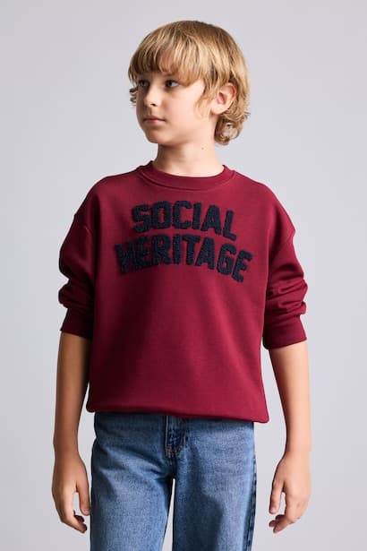 Embroidery Print Oversize Fit Sweatshirt (3)