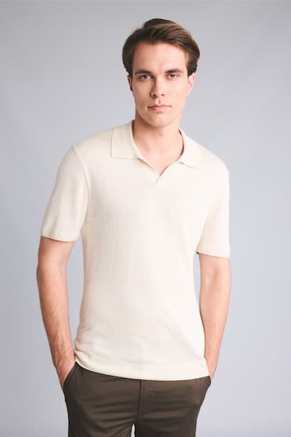 Knitwear Short Sleeve Polo T-Shirt (٤)