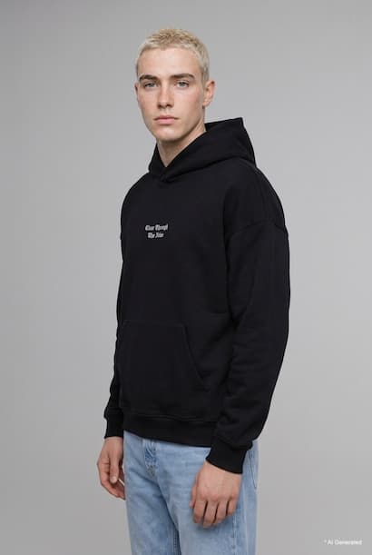 Oversize Fit Printed Hoodie (3)