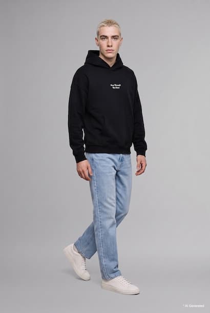Oversize Fit Printed Hoodie (4)