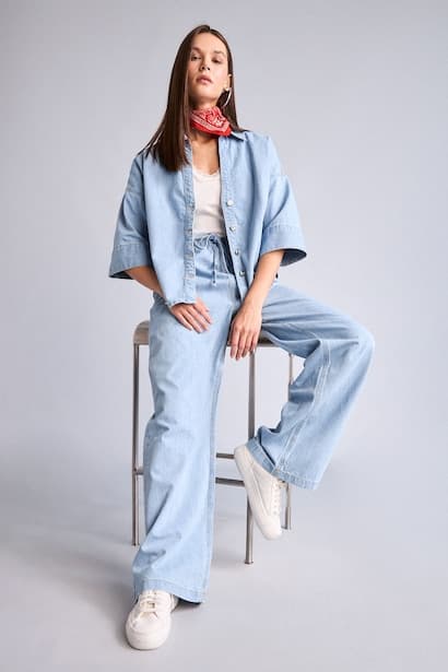 Wide Leg Trousers Jeans