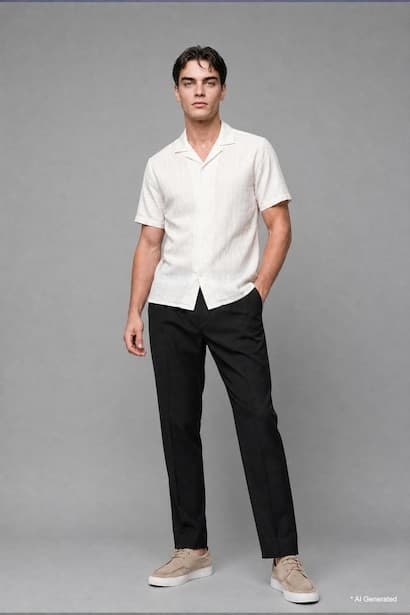 Regular Fit Striped Polo Shirt (٣)