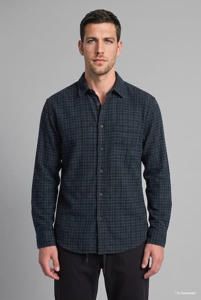 Flanel Long Sleeve Shirt (٣)
