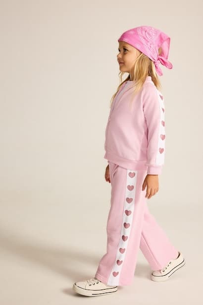 Baby Girl Wide Leg Normal Waist Sweatpants Trousers