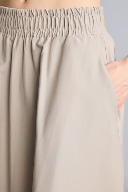 Standard Fit Elastic Waist Midi Skirt (٤)