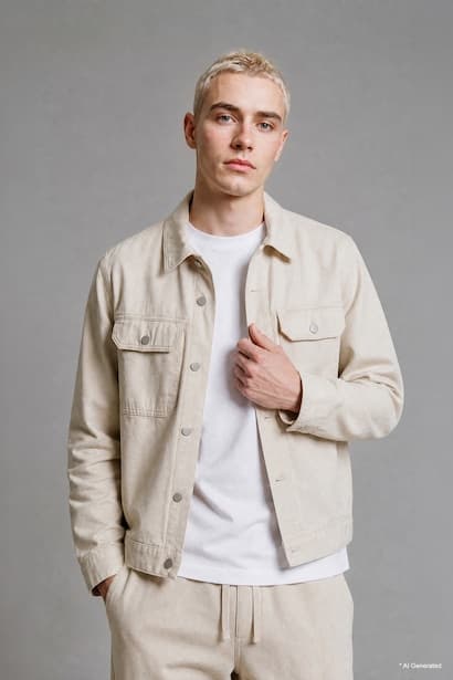 Regular Fit Long Sleeve Denim Jacket