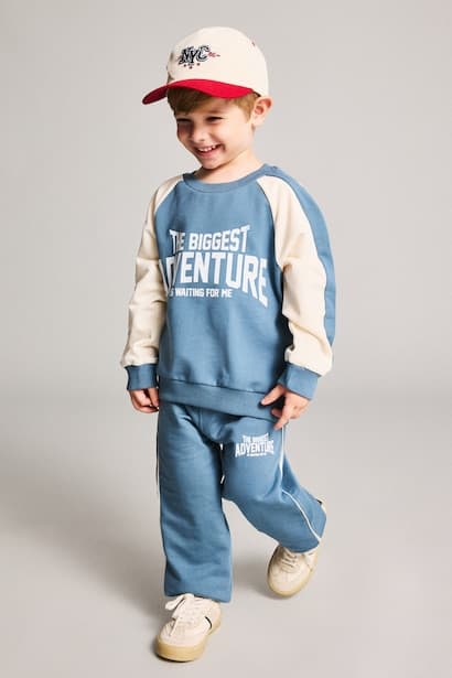 Baby Boy 100% Cotton Sweatshirt Sweatpants 2 Piece Set