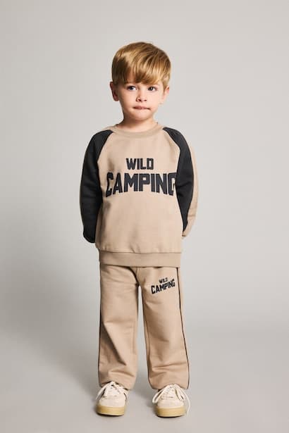 Baby Boy 100% Cotton Sweatshirt Sweatpants 2 Piece Set (٣)