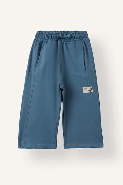 Baby Boy 100% Cotton Barrel Fit Label Detail Trousers (3)