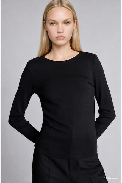 Slim Fit modal Long Sleeve T-Shirt (3)