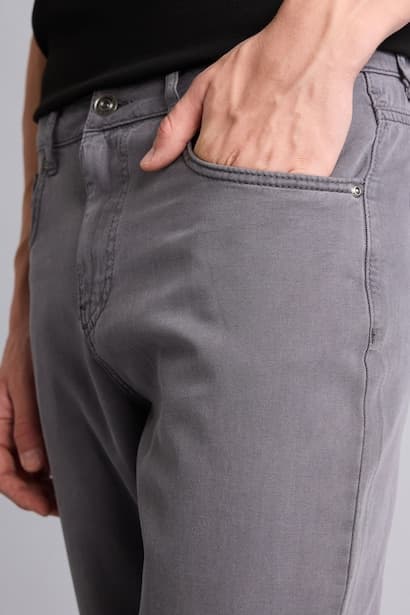 Straight Fit Gray Trousers (4)