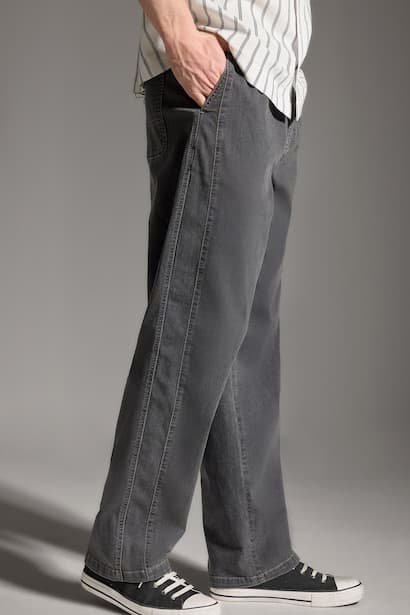 Baggy Fit Trousers Denims (٣)