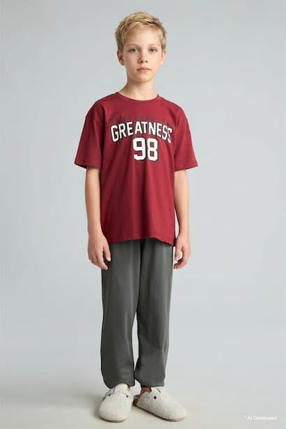 2 piece Regular Fit Knitted Pyjamas Homewear