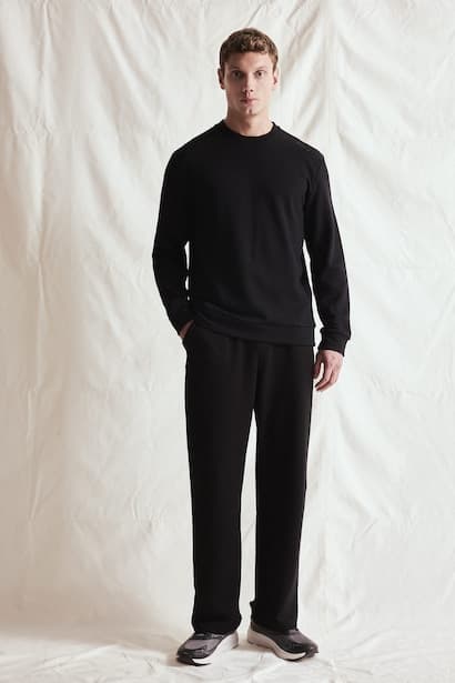 Relaxe Fit Elastic Waist Joggers Trousers