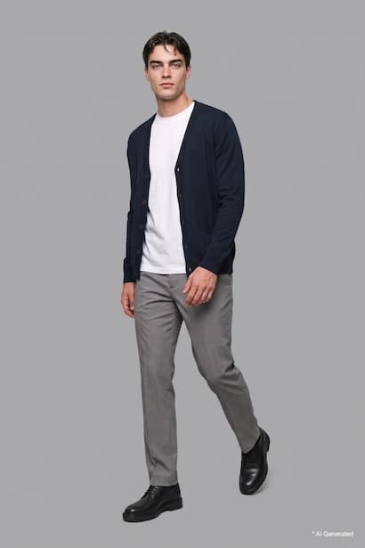 Standard Fit Button-Up Cardigan