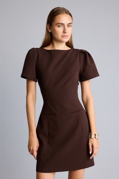 Short Sleeve Crew Neck Mini Dress (3)