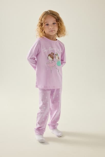 Baby Girl Printed 2 Piece Pyjama Set Homewear