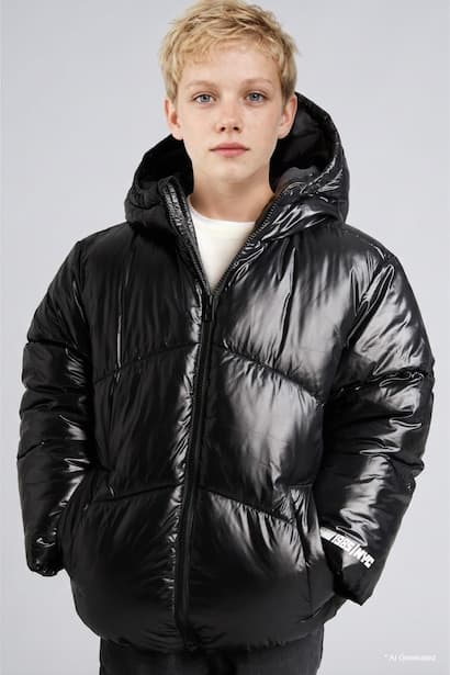 Boy Waterproof Hooded Puffer Jacket
