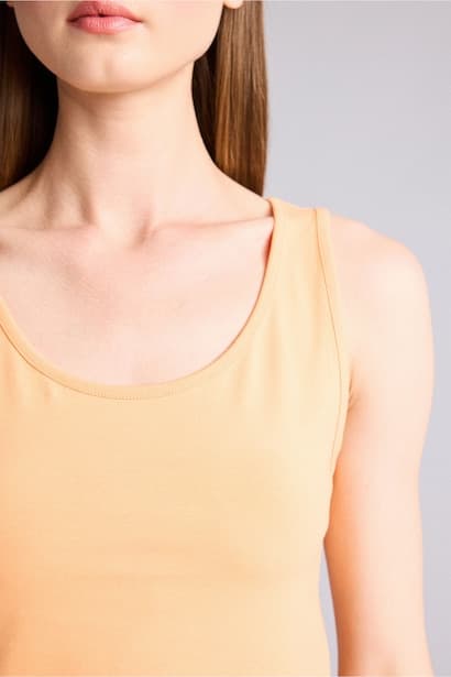 Slim Fit Basic Round Collar Sleeveless Tank Top Tank Top & Crop Top (٤)
