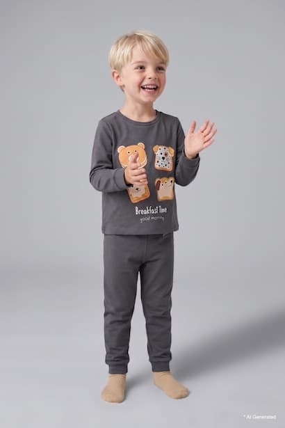 Baby Boy 100% Cotton Printed 2 Piece Pyjama Set Homewear