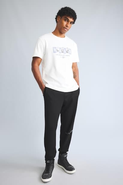 NBA Los Angeles Lakers Standard Fit Printed Scuba Joggers