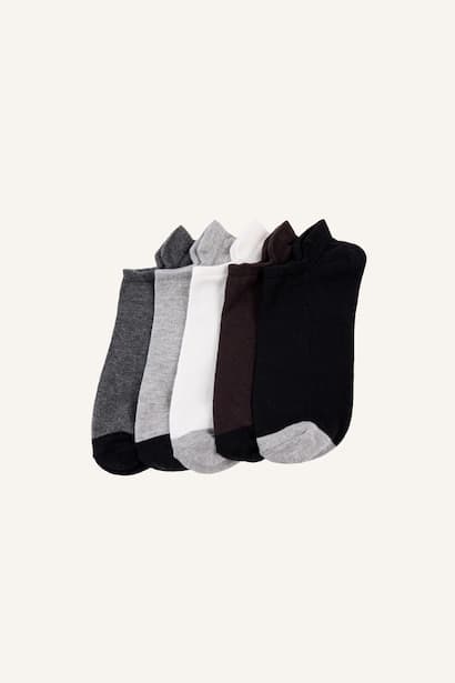 Man 5-Pack Cotton Sneaker Socks