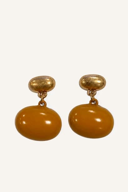 Woman Oval Dangling 2 Piece Earrings Jewellery