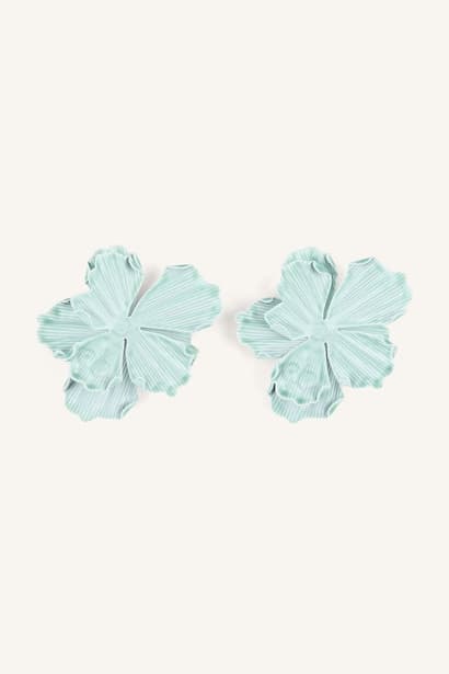 Woman Floral Shaped Layered Earrings Jewellery