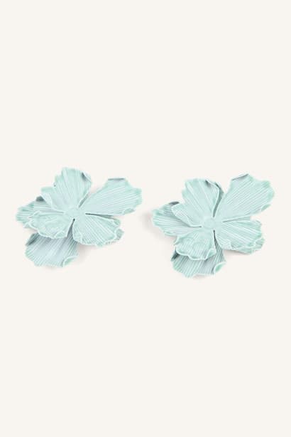 Woman Floral Shaped Layered Earrings Jewellery (٣)