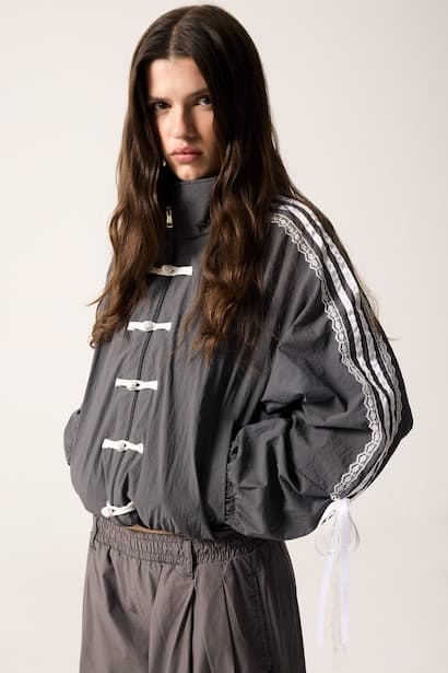 Lined Mesh Stand Collar Napoleon Jacket