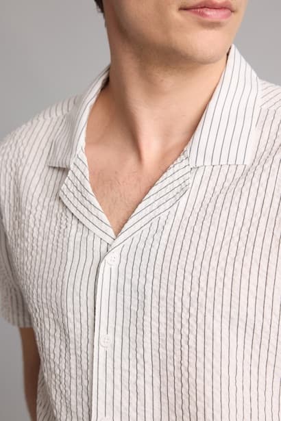 Modern Fit Gray Short Sleeve Shirt (4)