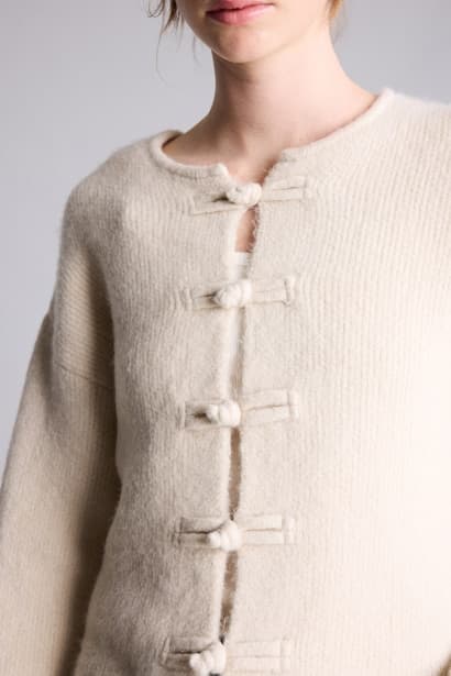 Regular Fit Basic Cardigan (٤)