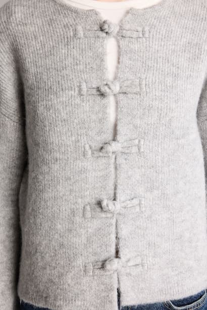 Regular Fit Crew Neck Basic Cardigan (4)