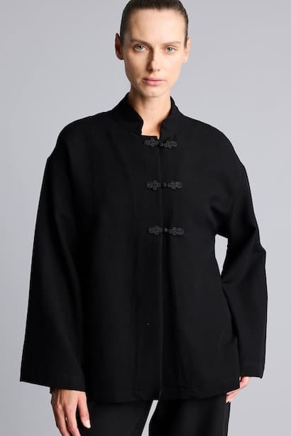 Regular Fit Linen Blend Long Sleeve Tunic