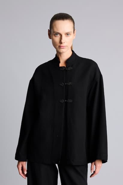 Regular Fit Linen Blend Long Sleeve Tunic (3)