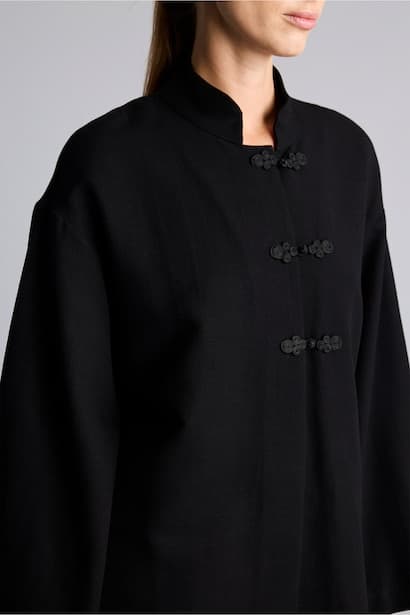 Regular Fit Linen Blend Long Sleeve Tunic (4)