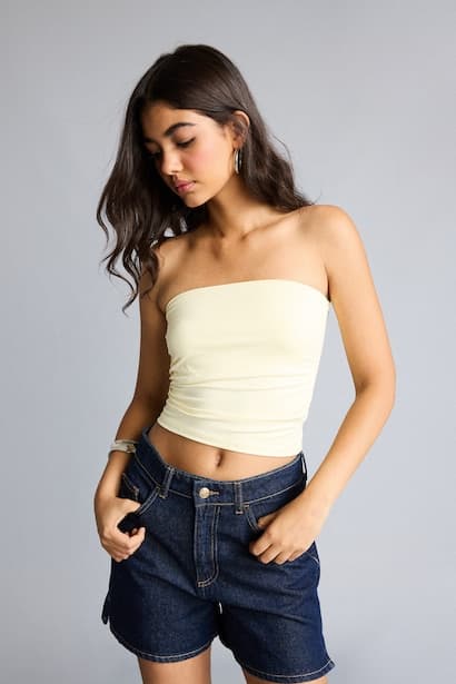 Slim Fit Strapless Tank Top (4)