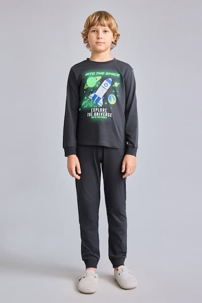 Boy Regular Fit 2 Piece Pyjama Set Homewear