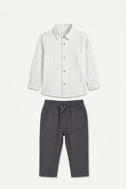 Baby Boy Cotton Regular Fit 2 Piece Set (٤)