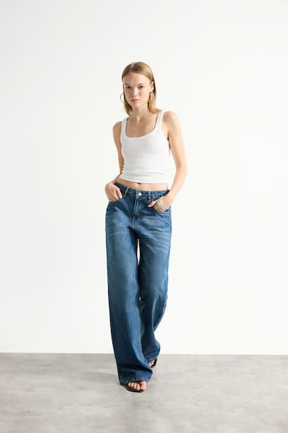 High Waist Trousers Jeans